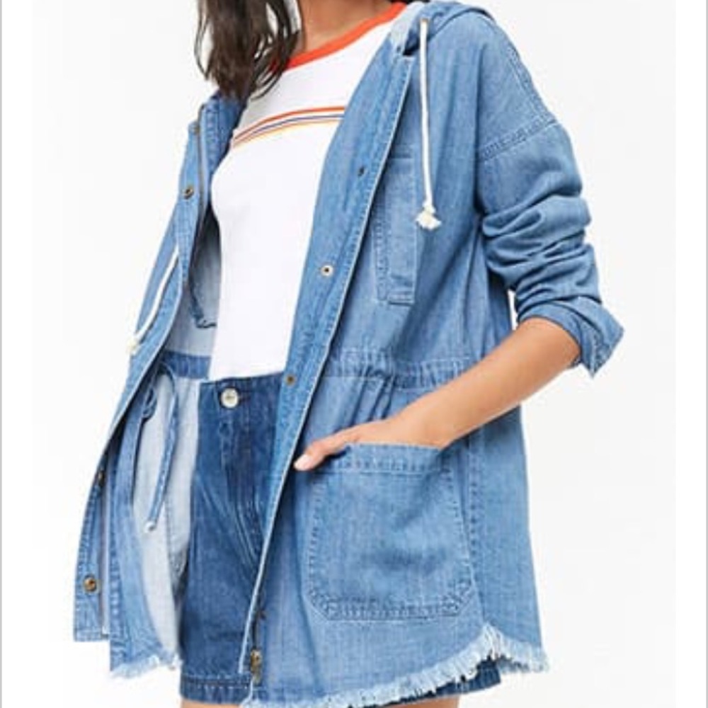 Never been worn Forever 21 Denim Utility Jacket!